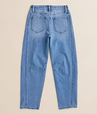 Girls - High Rise Barrel Stretch Jean