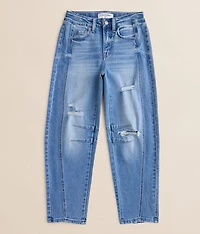Girls - High Rise Barrel Stretch Jean