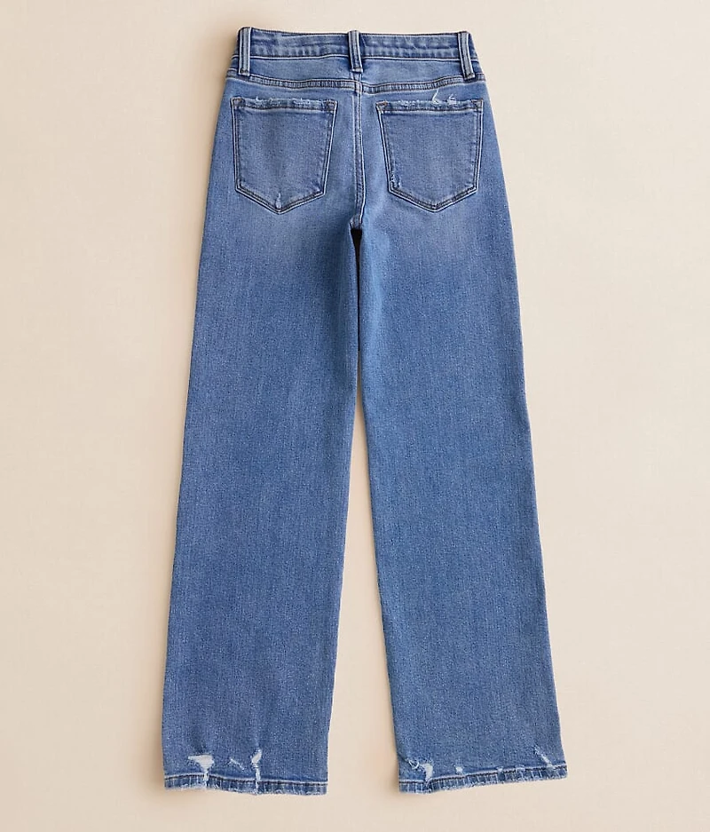 Girls - Mid-Rise Wide Leg Stretch Jean