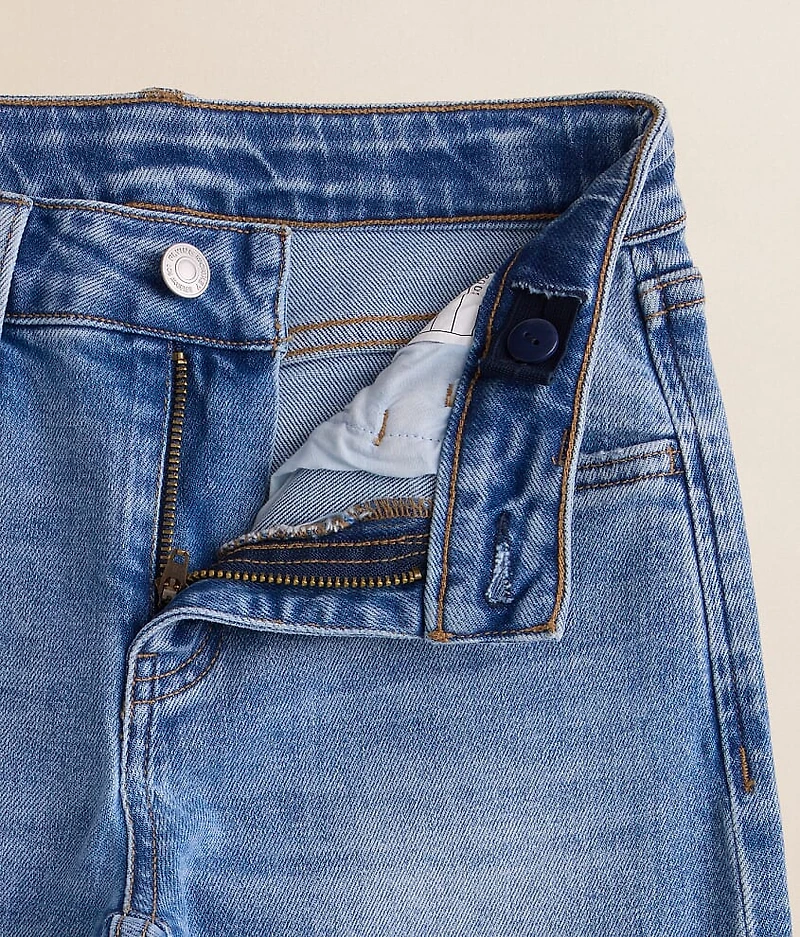 Girls - Mid-Rise Wide Leg Stretch Jean
