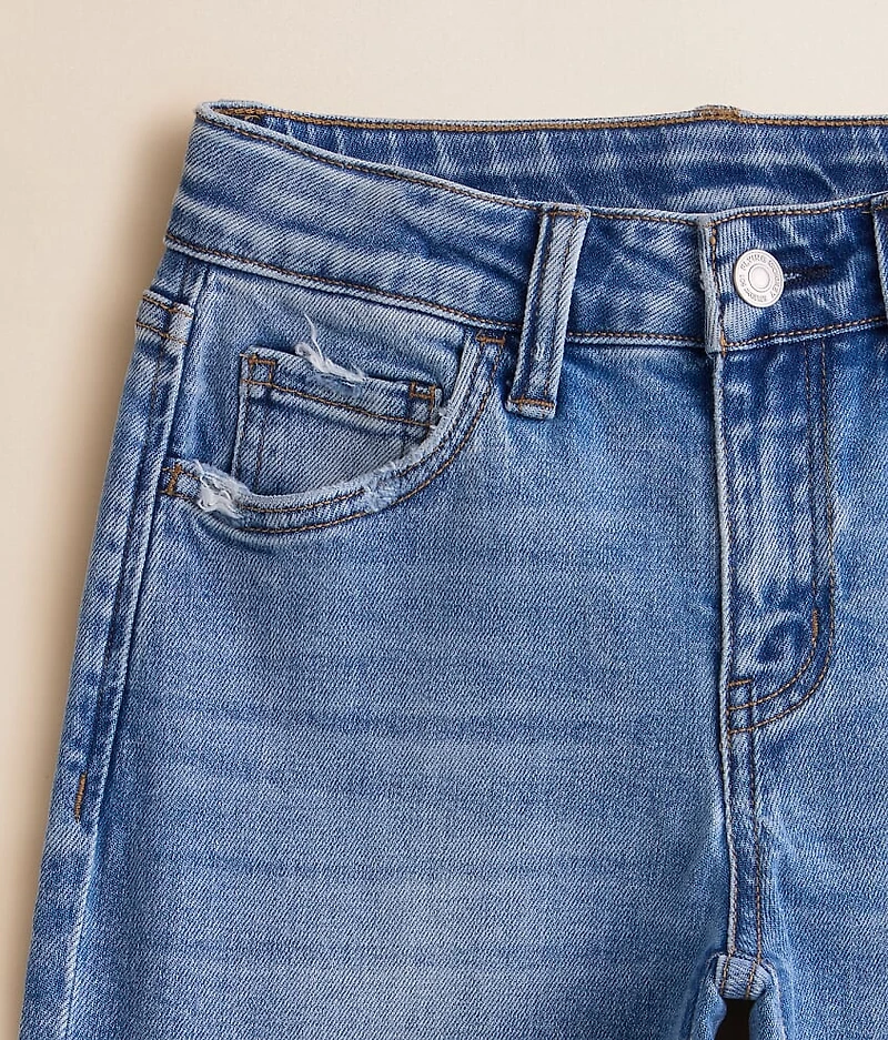 Girls - Mid-Rise Wide Leg Stretch Jean