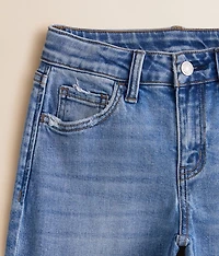 Girls - Mid-Rise Wide Leg Stretch Jean