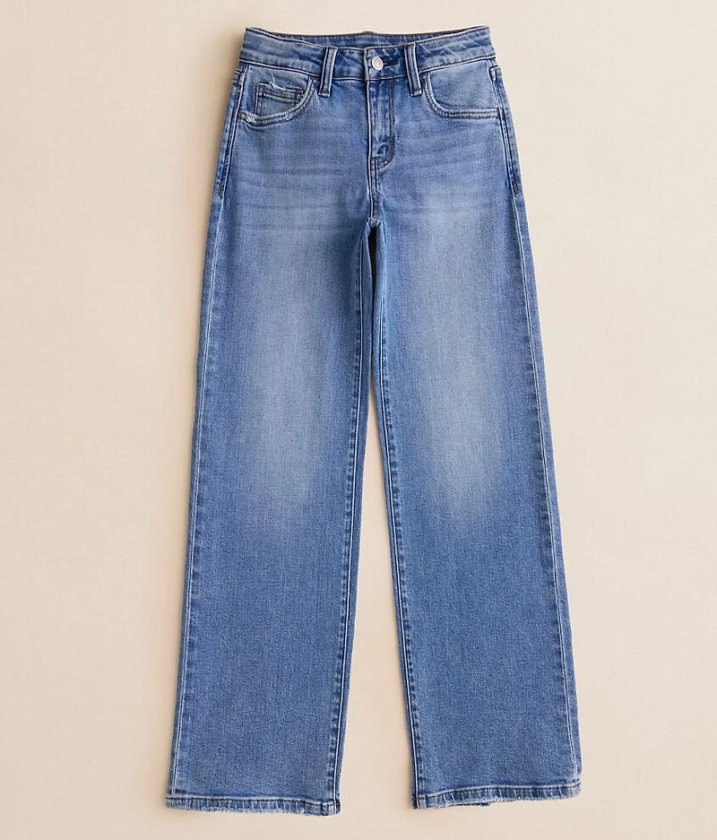 Girls - Mid-Rise Wide Leg Stretch Jean