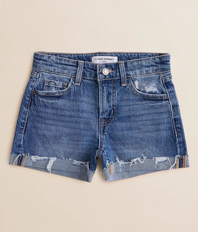 Girls - Mid-Rise Stretch Cuffed Short