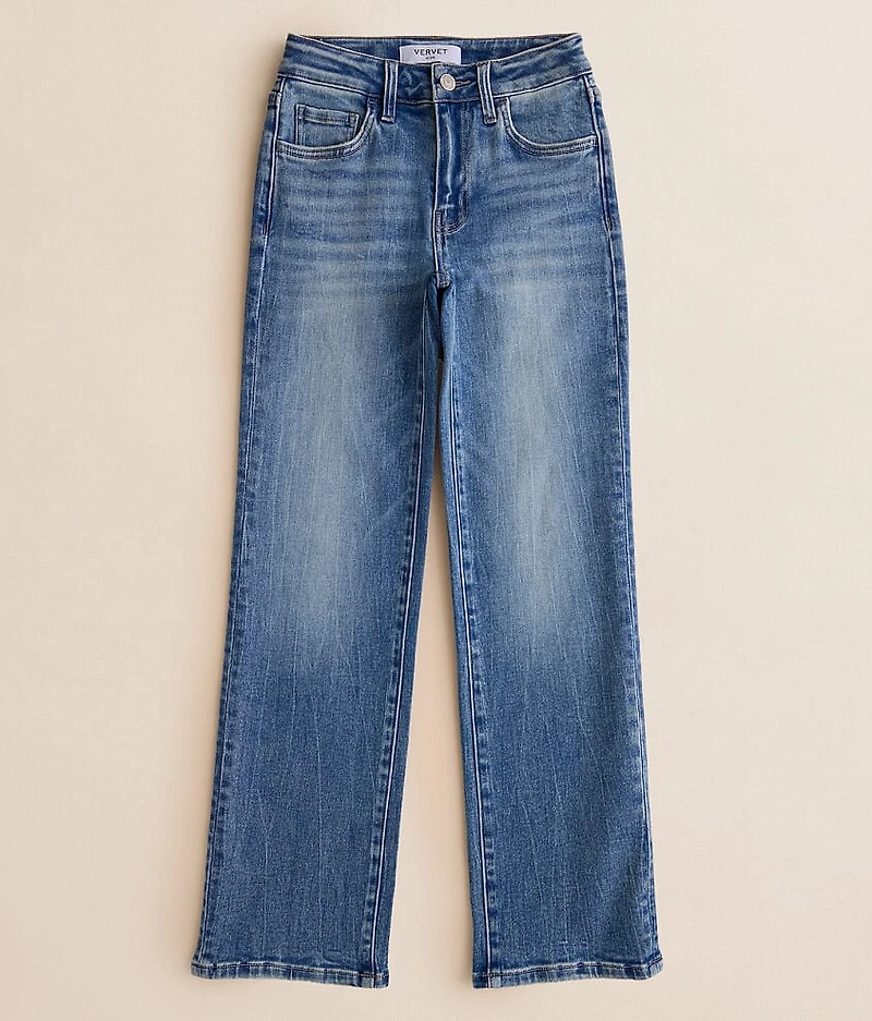 Girls - VERVET Mini Oliva Wide Leg Stretch Jean