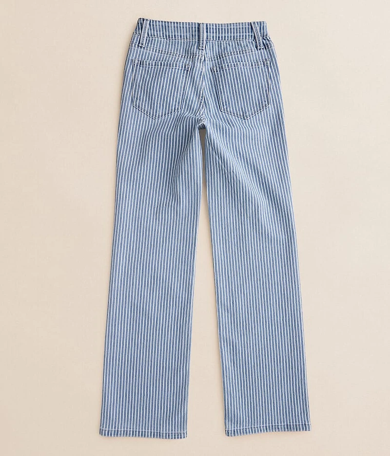 Girls - Mini Olivia Striped Wide Leg Stretch Jean
