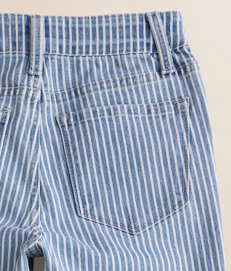 Girls - Mini Olivia Striped Wide Leg Stretch Jean