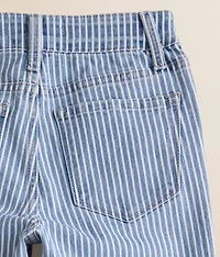 Girls - Mini Olivia Striped Wide Leg Stretch Jean
