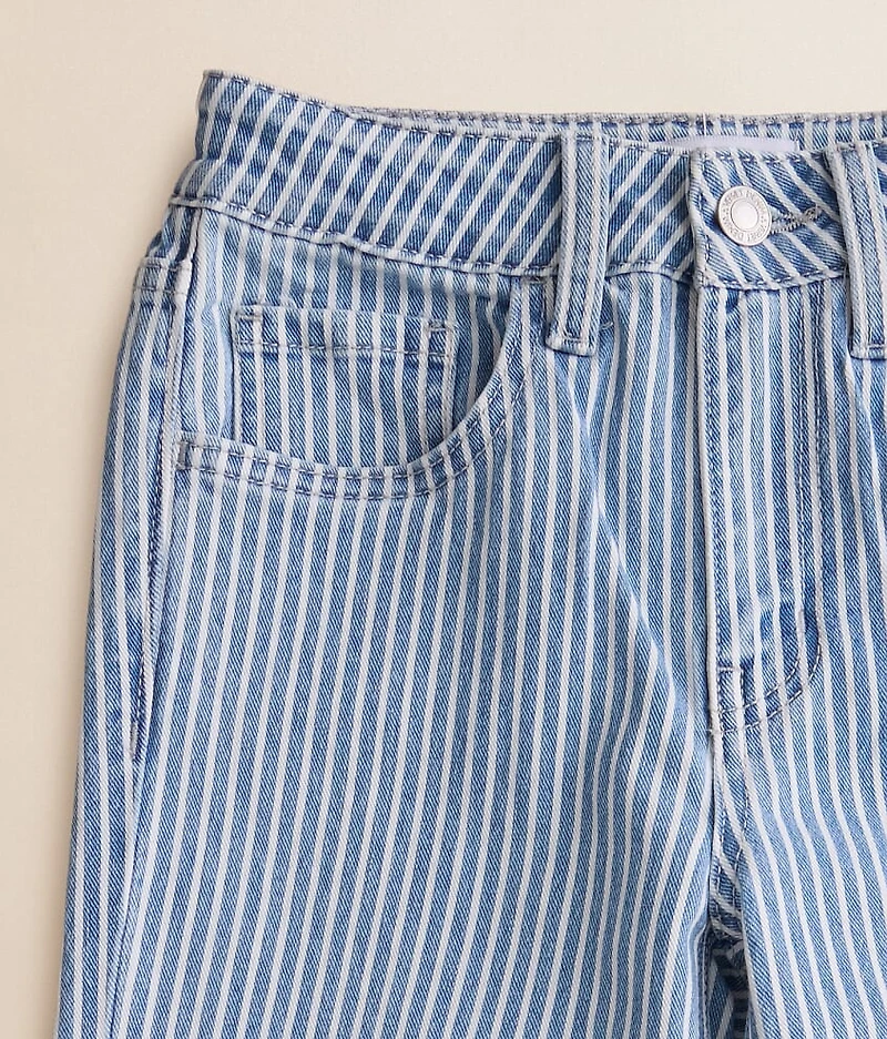 Girls - Mini Olivia Striped Wide Leg Stretch Jean