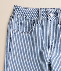 Girls - Mini Olivia Striped Wide Leg Stretch Jean