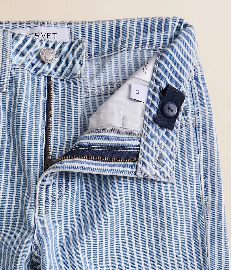 Girls - Mini Olivia Striped Wide Leg Stretch Jean
