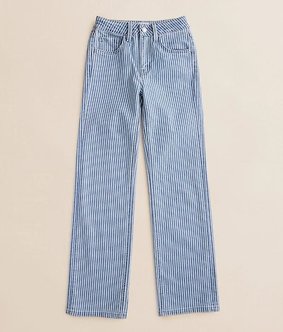 Girls - Mini Olivia Striped Wide Leg Stretch Jean