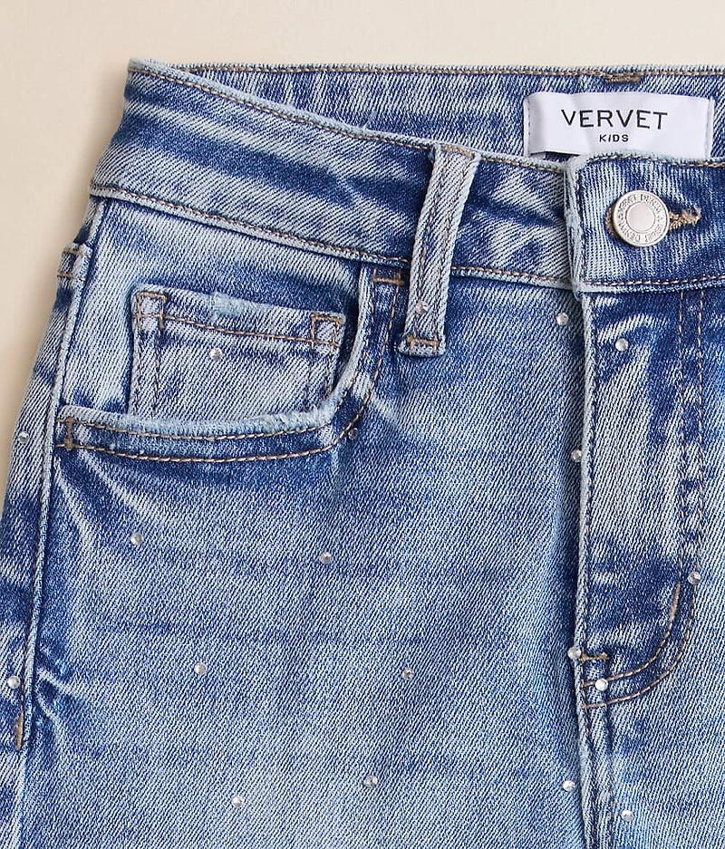Girls - Mini Evie Classic Straight Rhinestone Jean