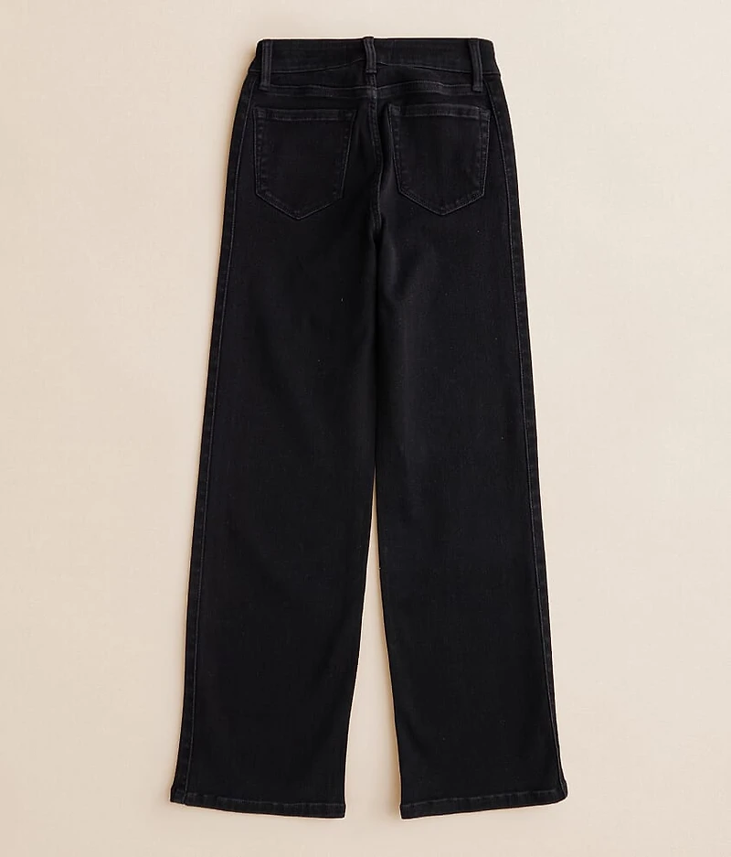 Girls - Mini Olivia Rhinestone Wide Leg Stretch Jean
