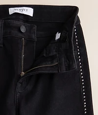 Girls - Mini Olivia Rhinestone Wide Leg Stretch Jean