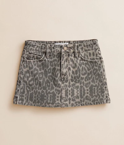 Girls - Claudia Leopard Mini Skort