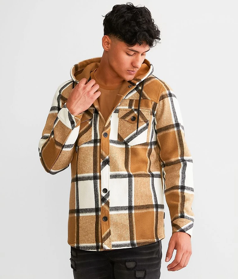 Plaid Hooded Shacket