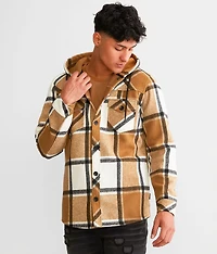 Plaid Hooded Shacket
