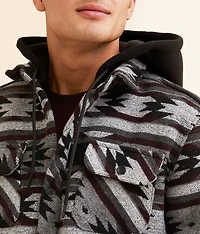 Southwestern Hooded Shacket