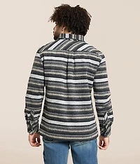 Athletic Stripe Flannel Shirt