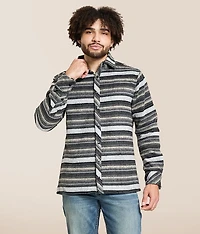 Athletic Stripe Flannel Shirt