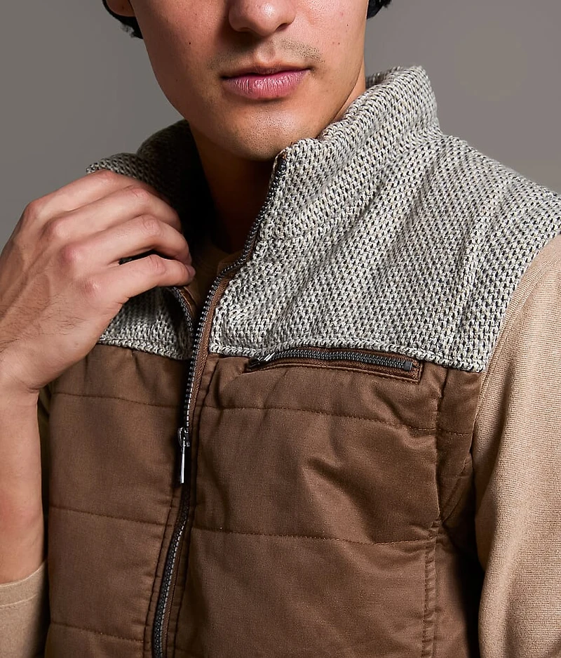 Color Block Quilted Vest