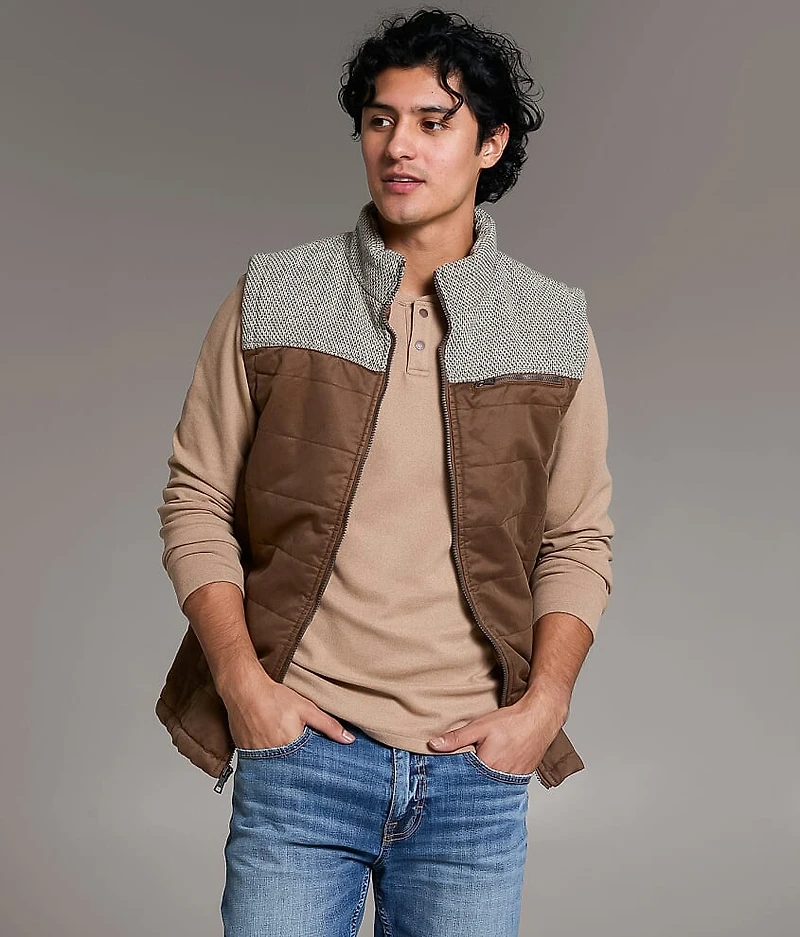 Color Block Quilted Vest