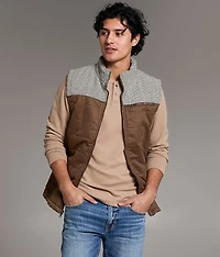 Color Block Quilted Vest