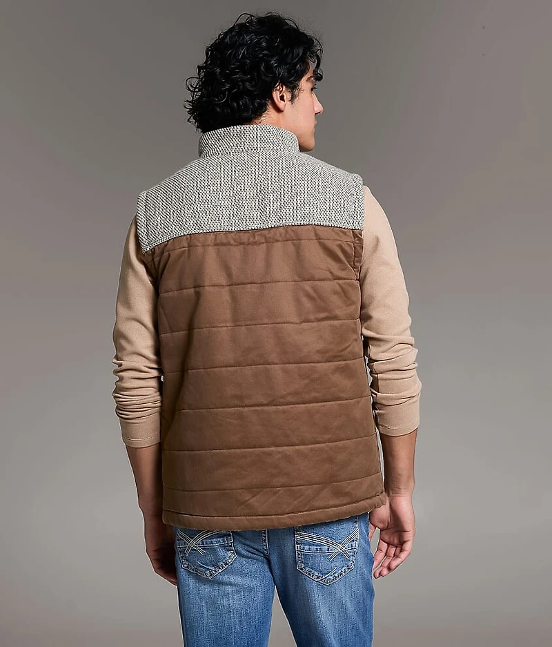 Color Block Quilted Vest
