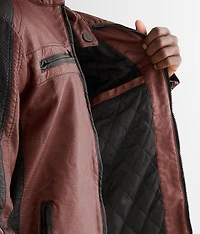 Faux Leather Jacket