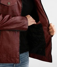 Color Block Moto Hooded Jacket