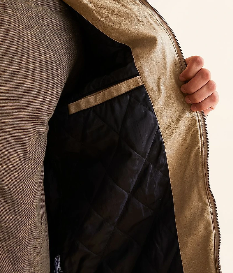 Quilted Pleather Jacket