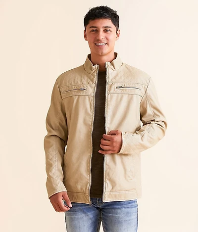 Quilted Pleather Jacket