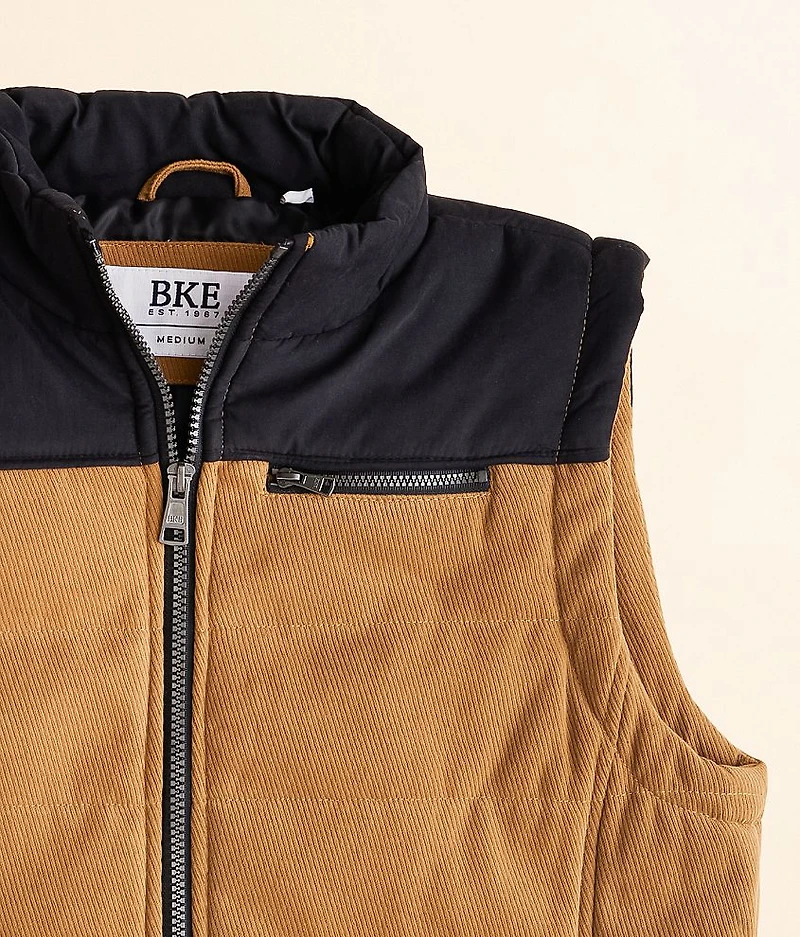 Boys - Tobacco Corduroy Vest