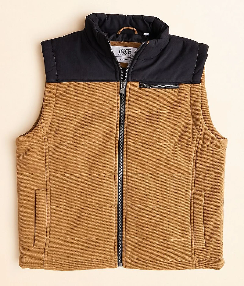 Boys - Tobacco Corduroy Vest