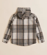 Boys - Plaid Hooded Shacket