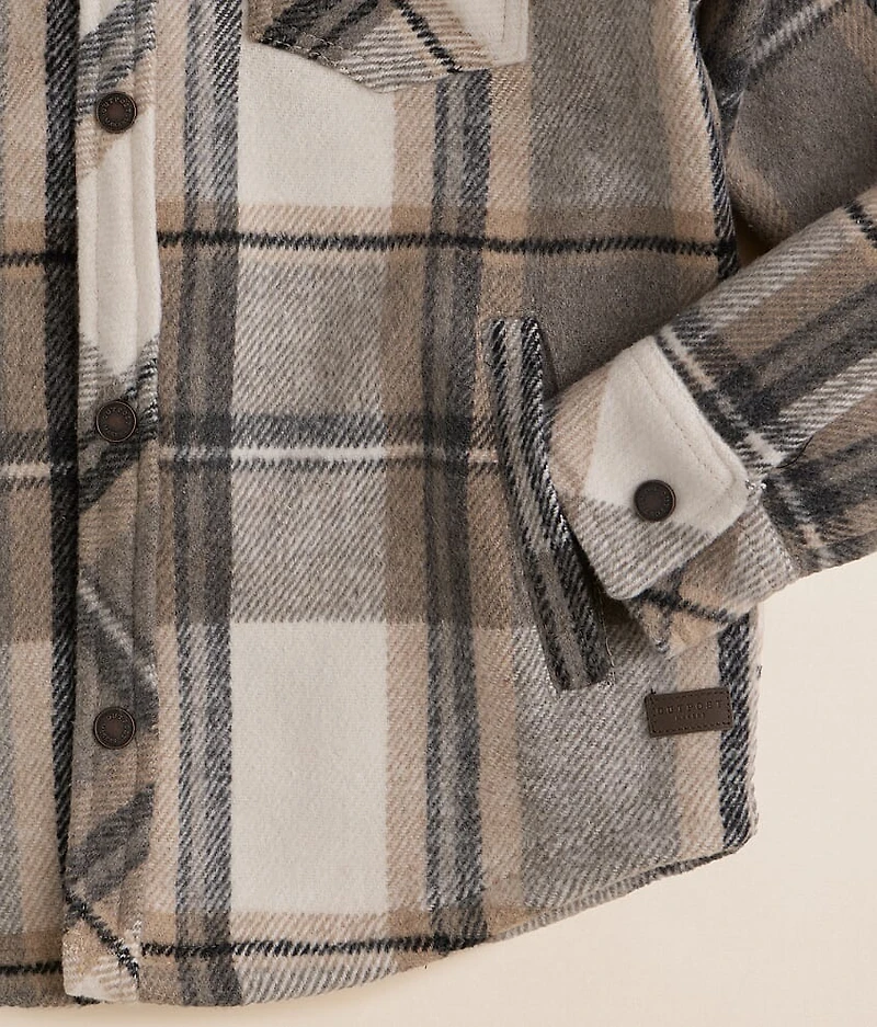 Boys - Plaid Hooded Shacket