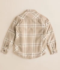 Boys - Plaid Sherpa Shacket