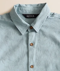 Boys - Tonal Floral Jacquard Shirt