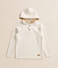 Boys - Quarter Snap Henley Hoodie