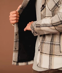 Plaid Hooded Shacket