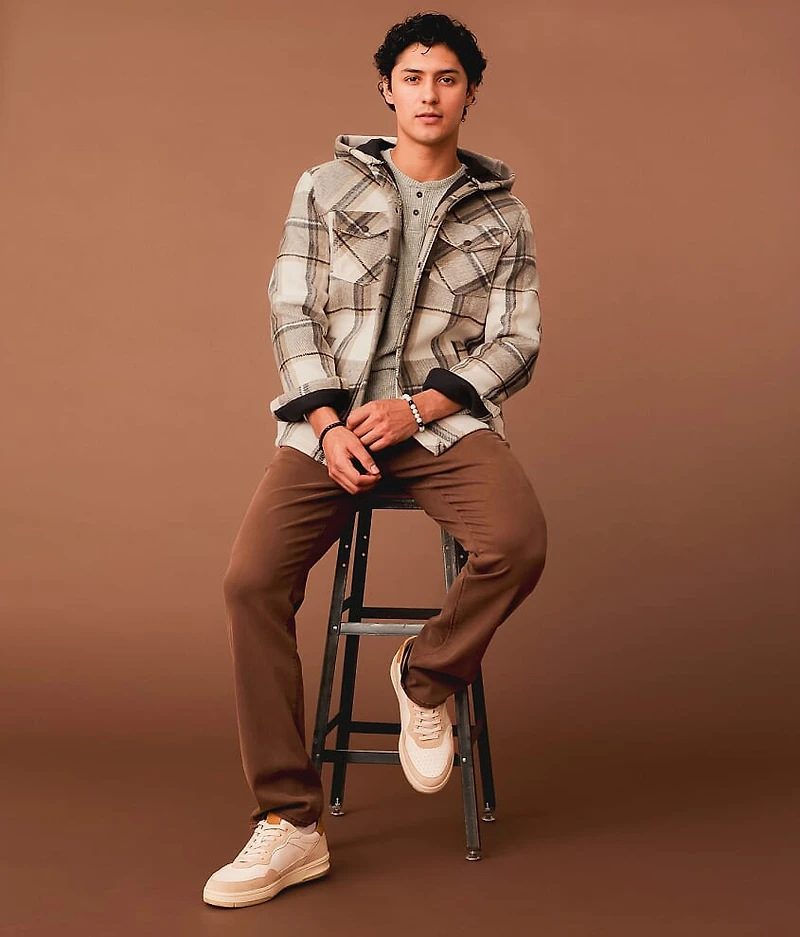 Plaid Hooded Shacket