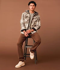 Plaid Hooded Shacket