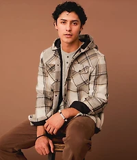 Plaid Hooded Shacket