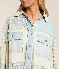 Pieced Crochet Shirt