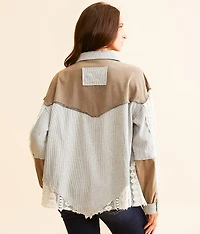 Pieced Crochet Shirt