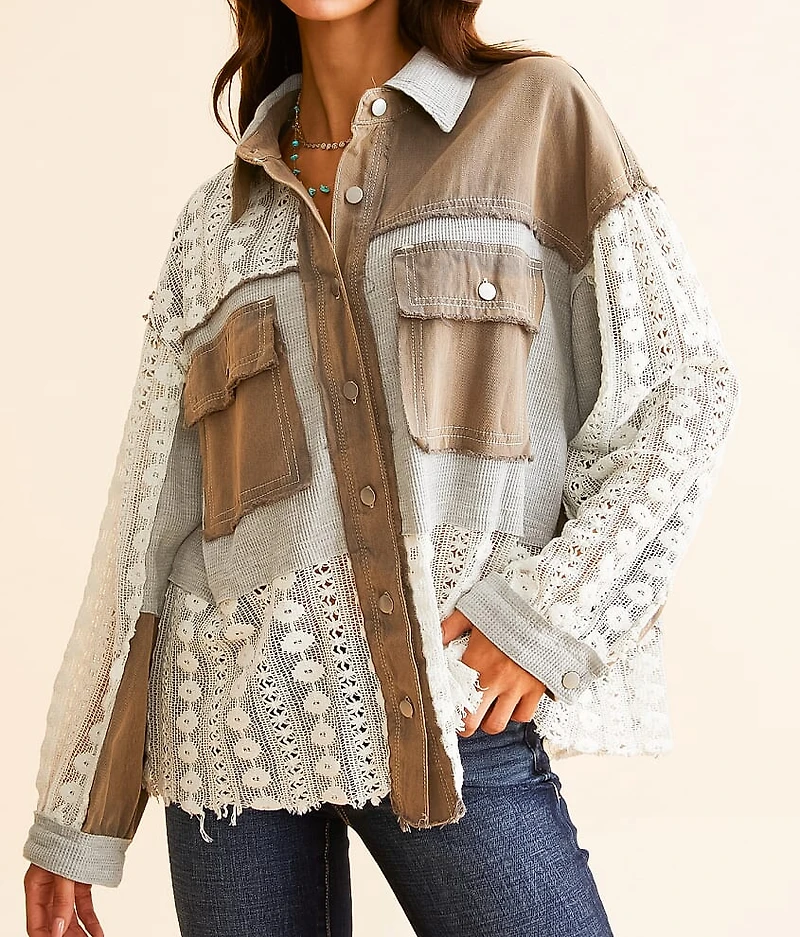 Pieced Crochet Shirt