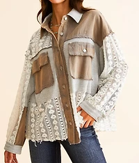 Pieced Crochet Shirt