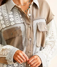 Pieced Crochet Shirt