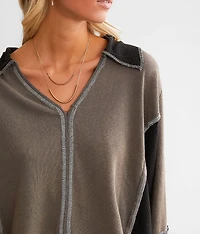 Pieced Boxy Cropped Top